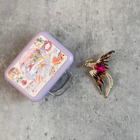 Sunny Handmade Pink Phoenix Journal Clips