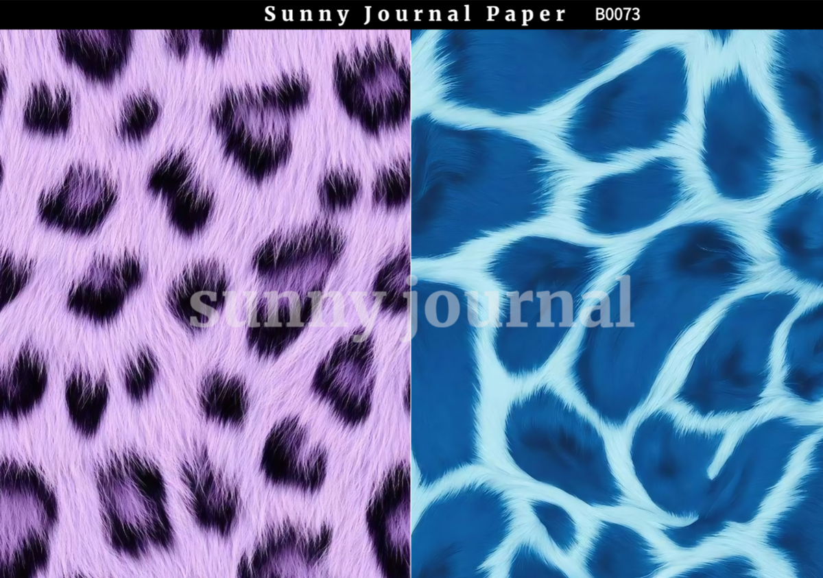 B0073-Animals Texture Paper A5 paper 10pcs no repeat