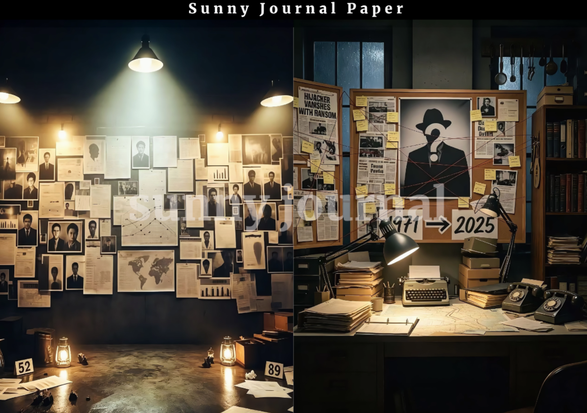 B0051-Crime Scene Detective Style A5 paper 10pcs no repeat