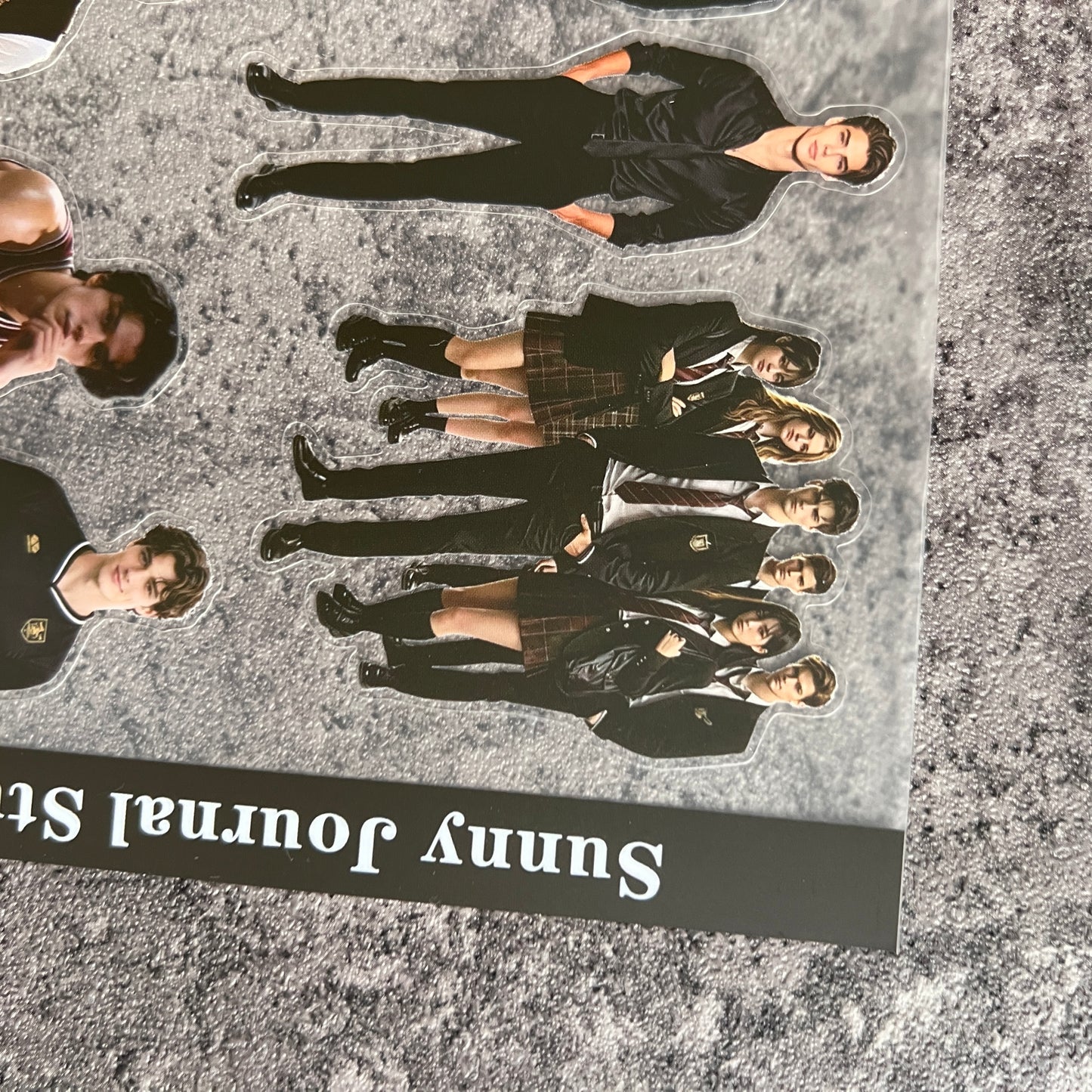 A0122--Boy‘s School Uniform British collegiate style PET Sticker 1 Pcs A5 Size