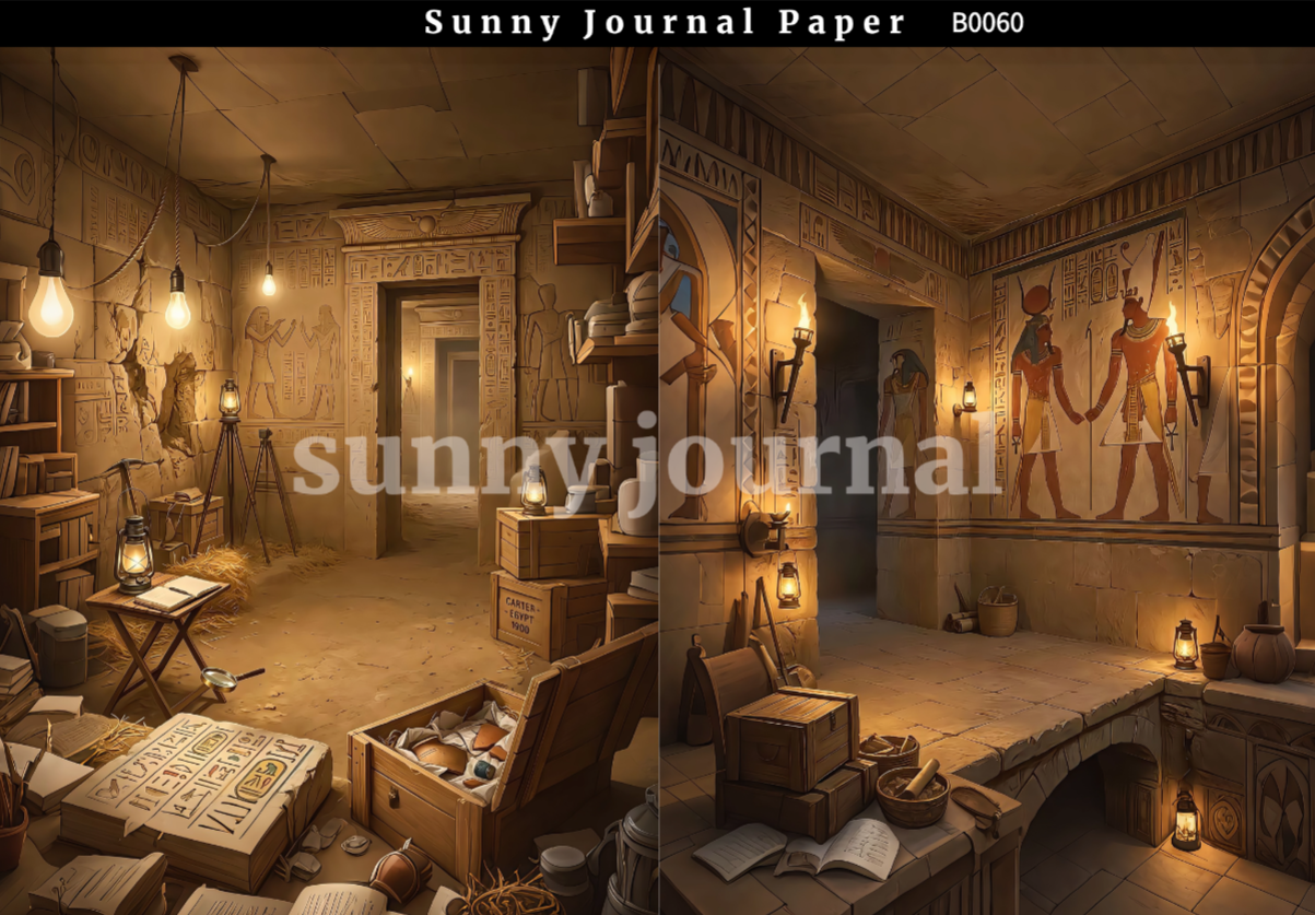 B0060-Archaeology of Egypt Paper A5 paper 10pcs no repeat