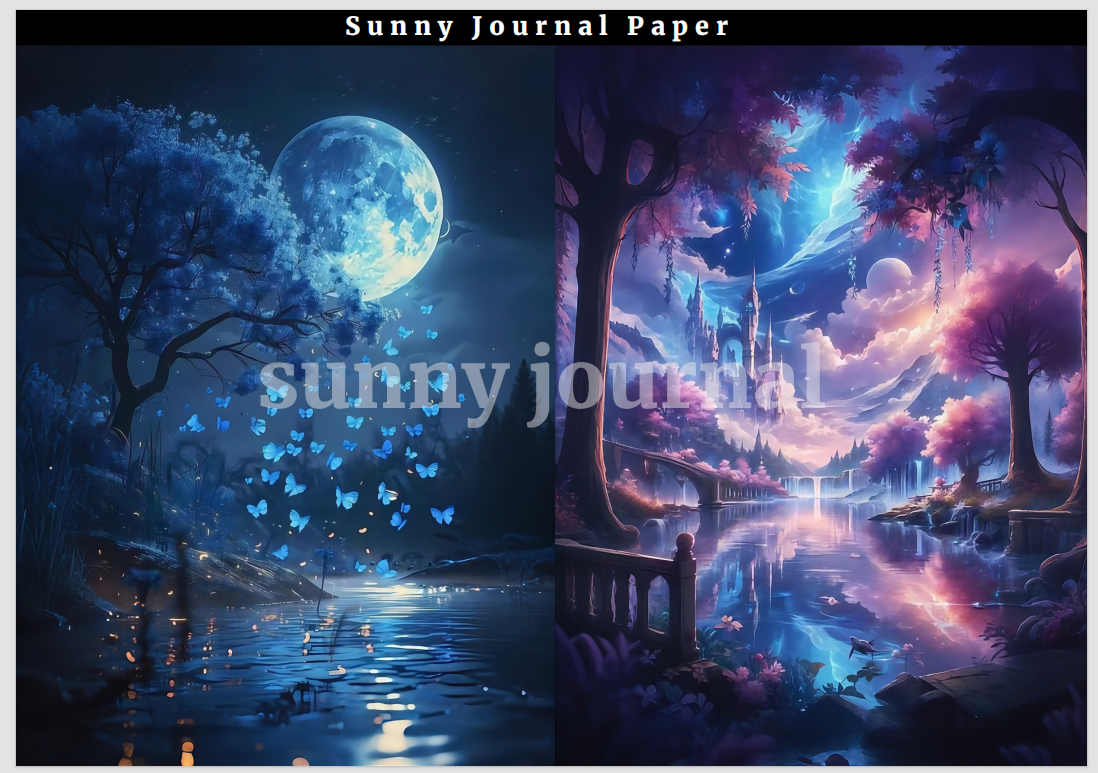 B0001-Fantasy A5 Paper 10 pcs no repeat