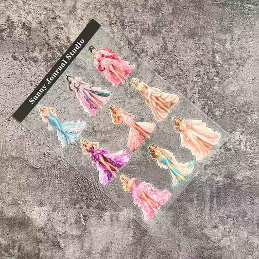 A0100--Miss World PET Sticker 1 Pcs A5 Size