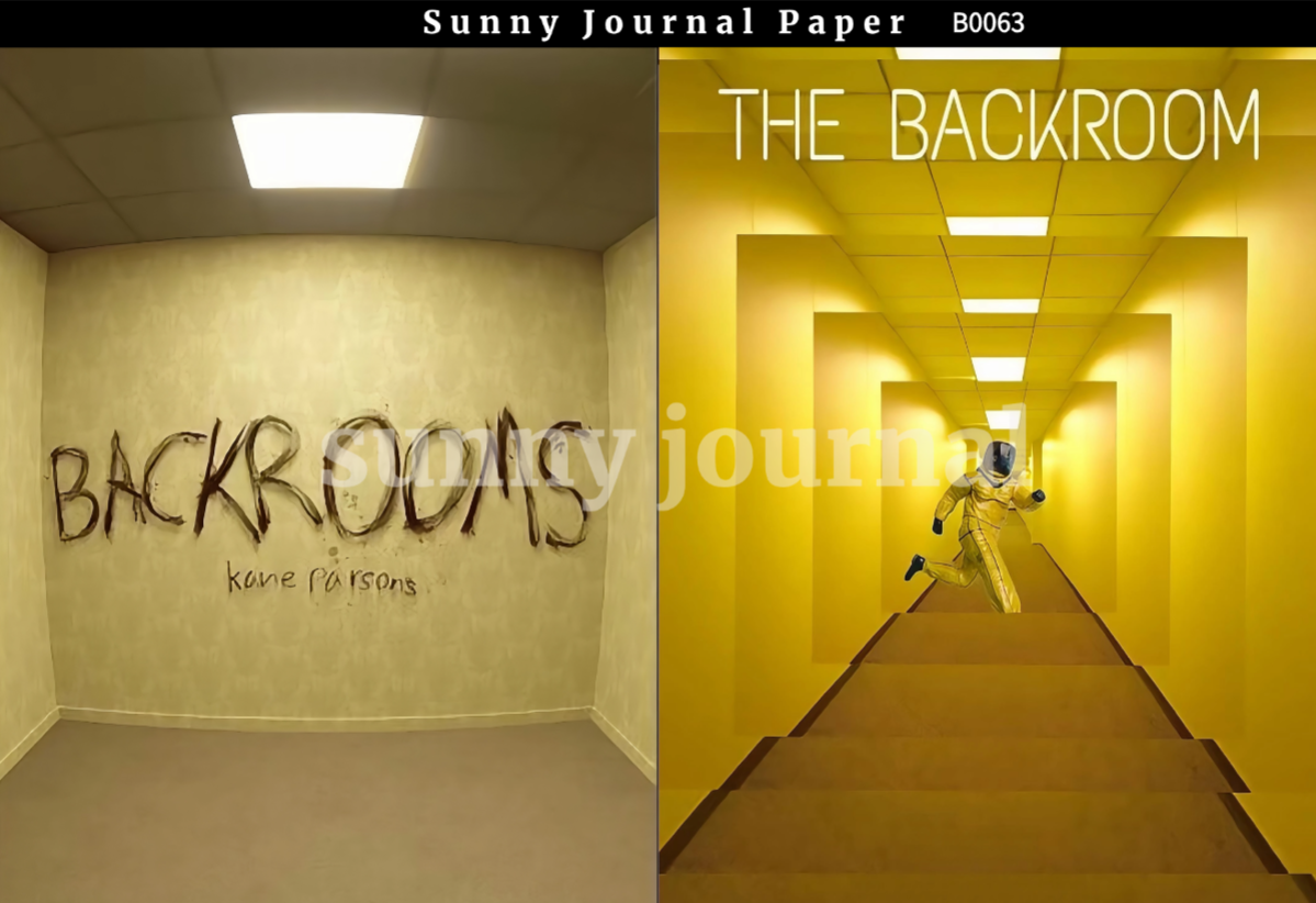 B0063-Game Creep Backrooms Paper A5 paper 10pcs no repeat