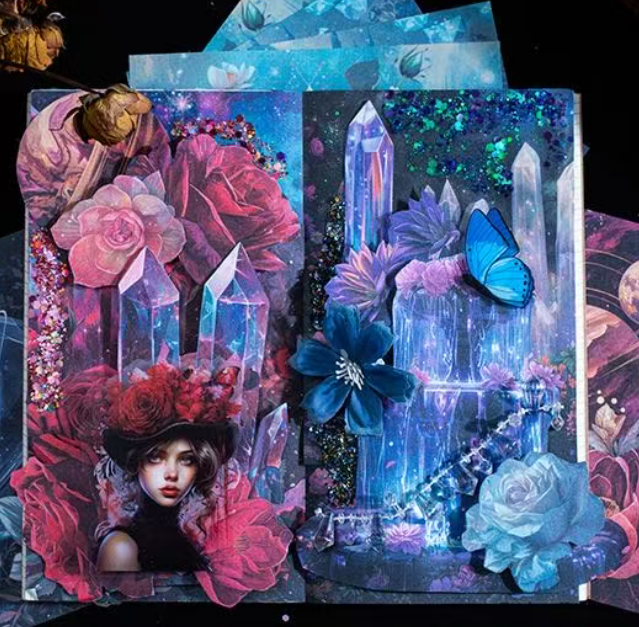 Magic Crystal‑Themed Scrapbook Paper 30 Sheets Per Pack
