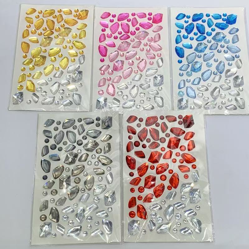 Gradient Fancy Shape Gem 3D Stickers