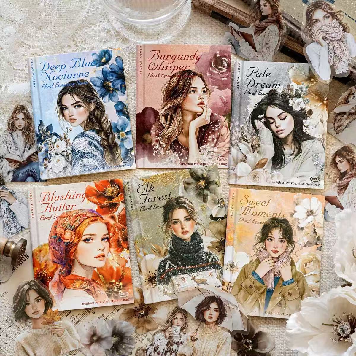 Winter Girls PET Stickers 40 Sheets Per Pack