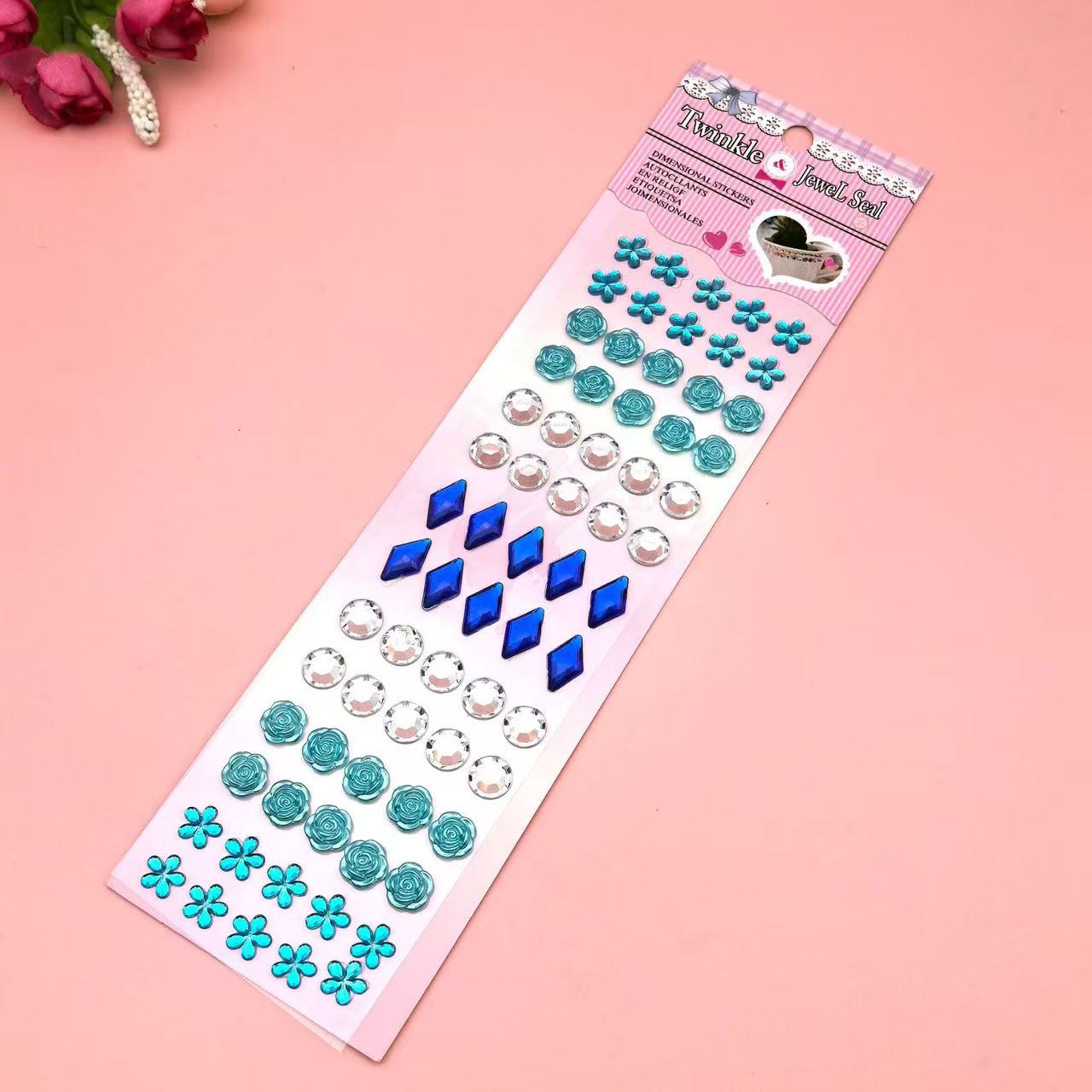 Colorful Gems 3D Stickers