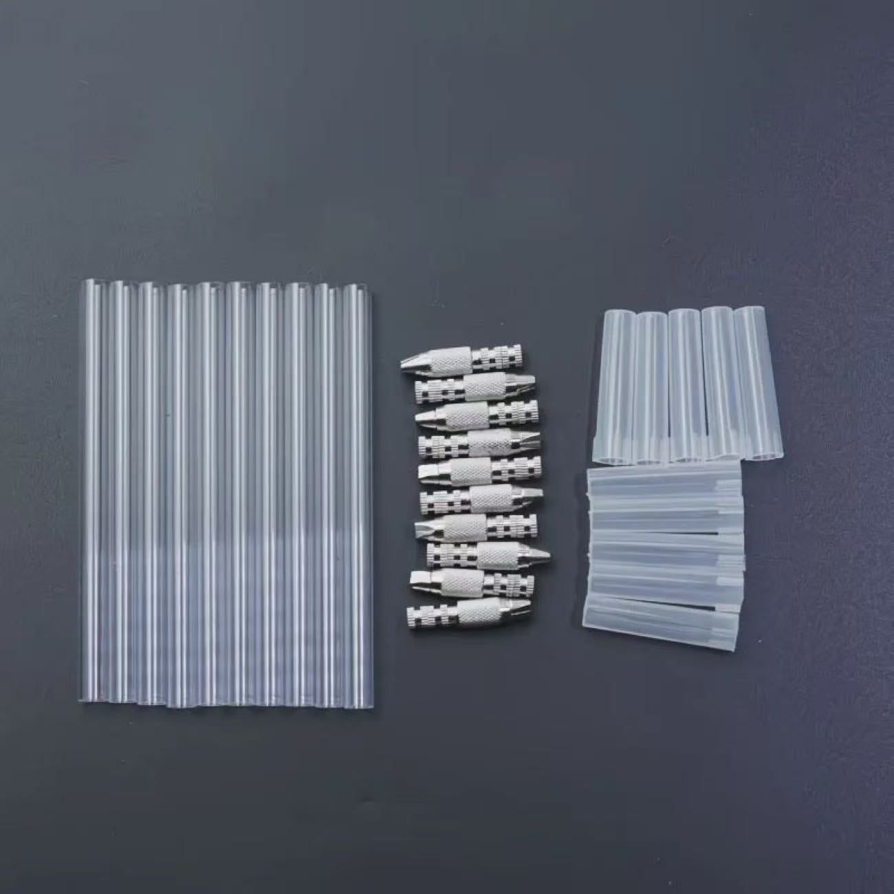 Craft Knife DIY Kit, Manual Homemade Knife Head, Acrylic Tube 13cm, Full Set Accessories, Utility Knife