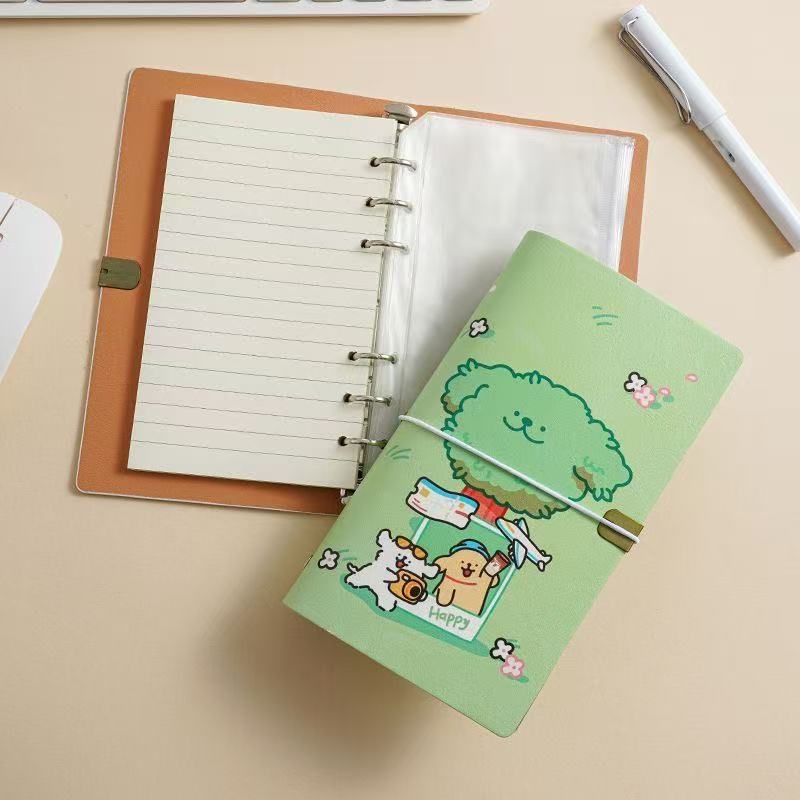A6 Loose-leaf Planner Custom Notebook with Color UV Printed Cover