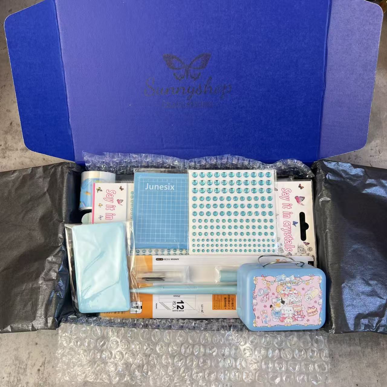 Sunny Pick-Blue Bundle（Beginner Starter Kit for Journaling）