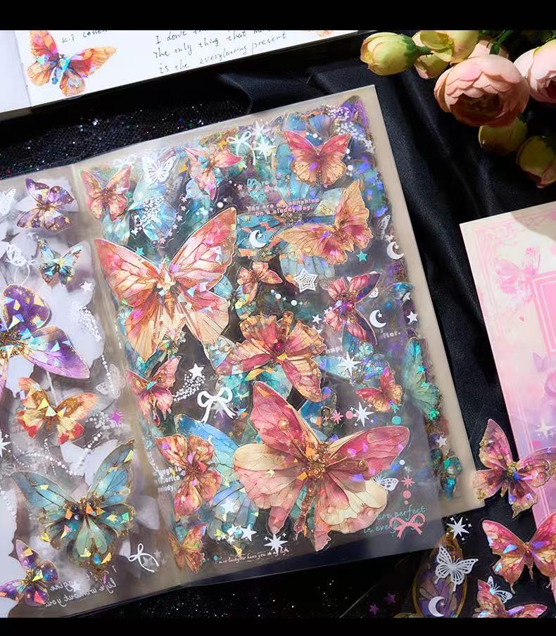 Butterfly PET PRE-CUT Sticker Book