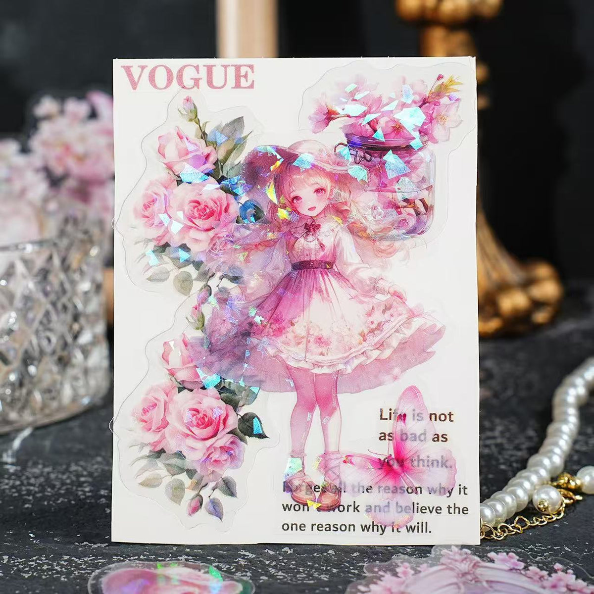 Mirror Fairy PET Stickers 30 Sheets Per Pack