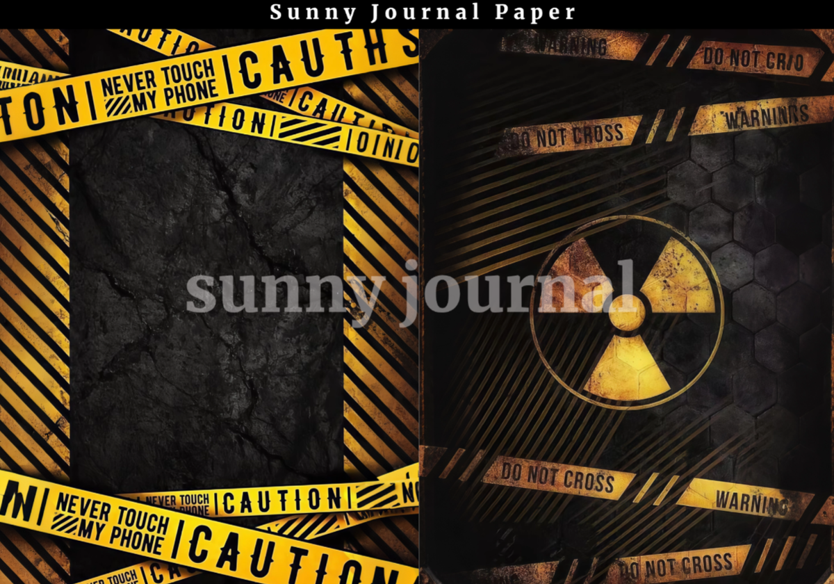 B0051-Crime Scene Detective Style A5 paper 10pcs no repeat