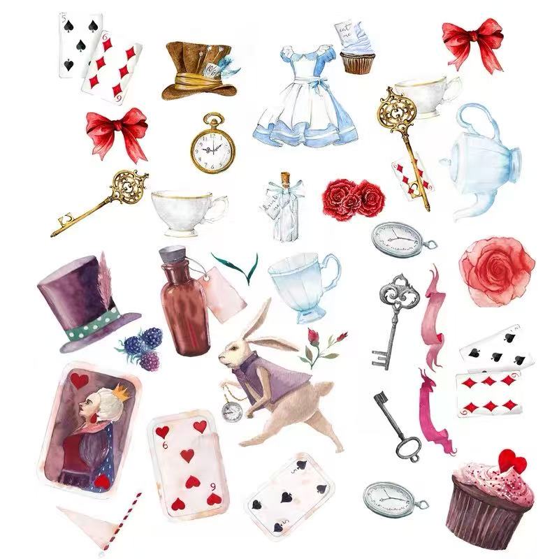 Alice in Wonderland Sticker Packs 11 designs
