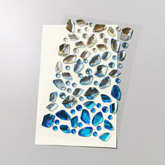 Gradient Fancy Shape Gem 3D Stickers