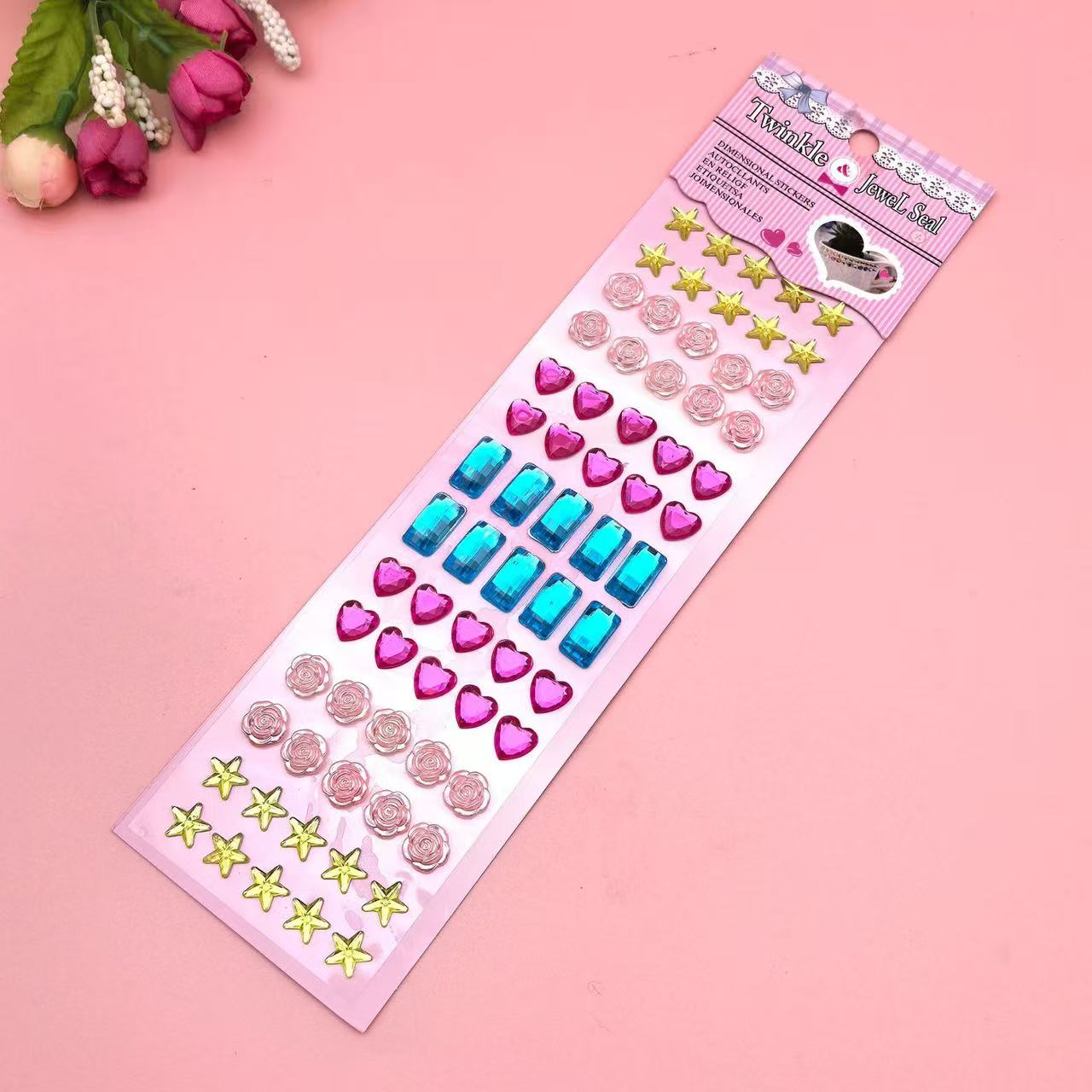 Colorful Gems 3D Stickers